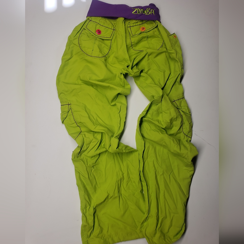 Zumba Fitness Parachute Cargo Workout Pants small